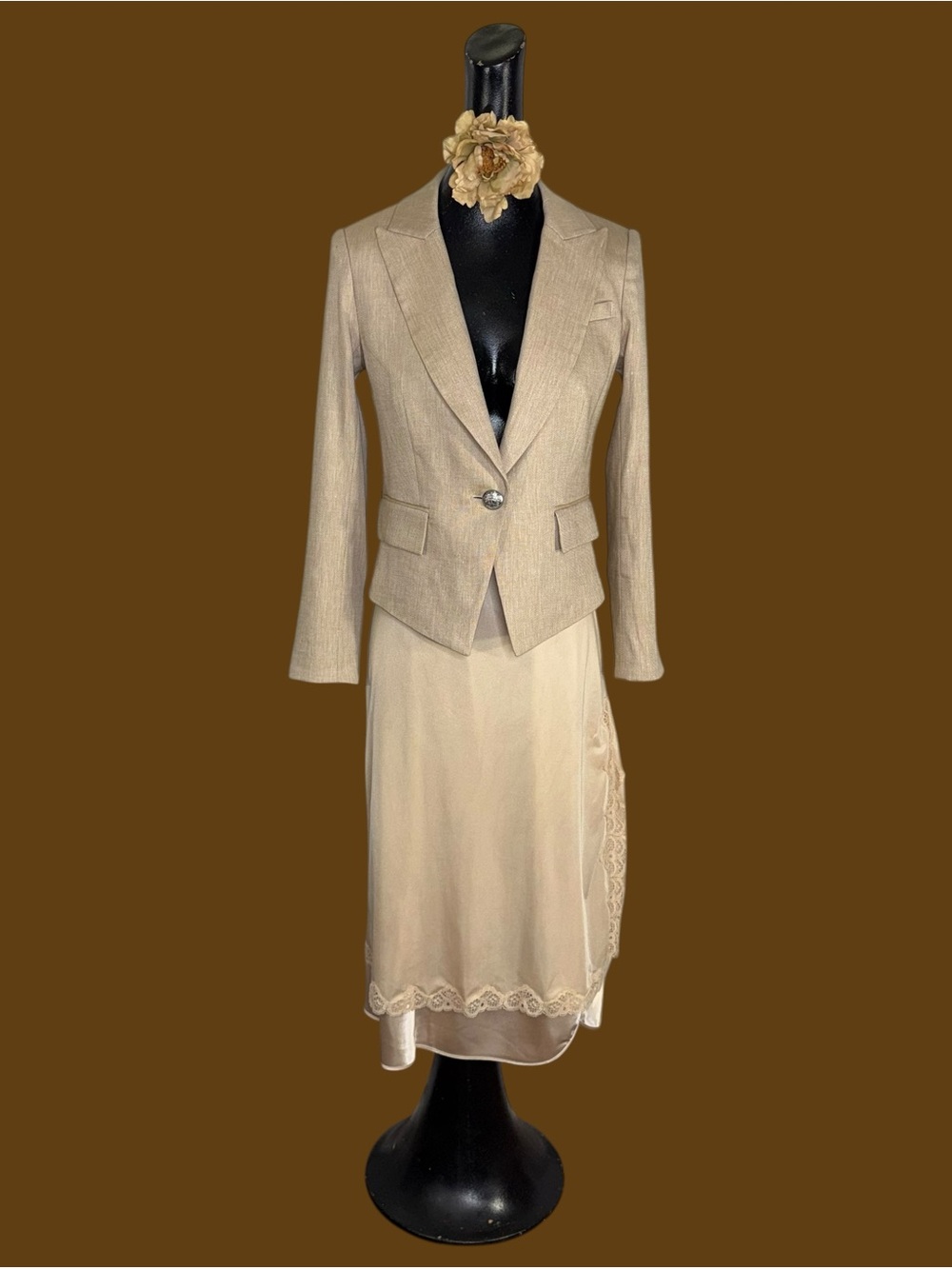 Veronica Beard Hosanna Linen-Blend Dickey Jacket - Picture 4 of 16